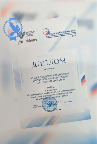Лауреаты Всероссийского конкурса лучших практик профессиональной самореализации выпускников отдельных общеобразовательных организаций.